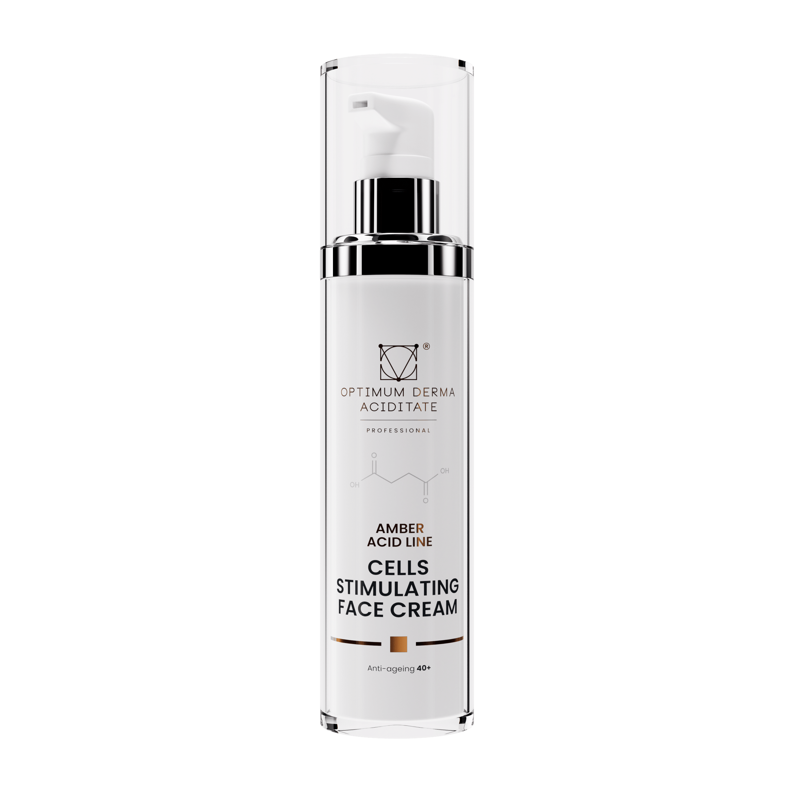 JAUNINAMASIS VEIDO KREMAS 40+ SU GINTARO RŪGŠTIMI IR PEPTIDAIS, 50 ML